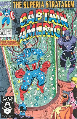 couverture, jaquette Captain America 391  - No Man's LandIssues V1 (1968 - 1996) (Marvel) Comics
