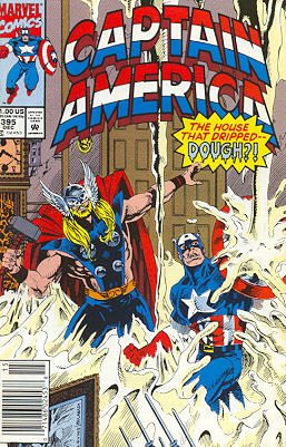 couverture, jaquette Captain America 395  - Rogues in the HouseIssues V1 (1968 - 1996) (Marvel) Comics