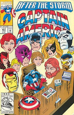 couverture, jaquette Captain America 401  - After the StormIssues V1 (1968 - 1996) (Marvel) Comics
