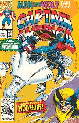 couverture, jaquette Captain America 403  - City of WolvesIssues V1 (1968 - 1996) (Marvel) Comics
