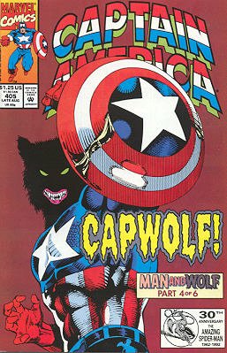 couverture, jaquette Captain America 405  - Dances with WerewolvesIssues V1 (1968 - 1996) (Marvel) Comics