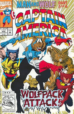couverture, jaquette Captain America 406  - Leader of the PackIssues V1 (1968 - 1996) (Marvel) Comics