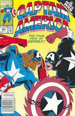 couverture, jaquette Captain America 408 Issues V1 (1968 - 1996) (Marvel) Comics