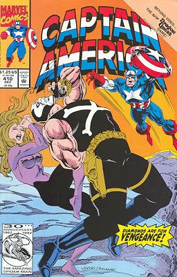 couverture, jaquette Captain America 410  - Diamonds Are For VengeanceIssues V1 (1968 - 1996) (Marvel) Comics