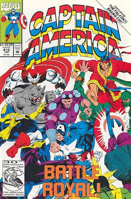 couverture, jaquette Captain America 412  - Disguise the LimitIssues V1 (1968 - 1996) (Marvel) Comics