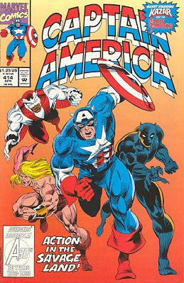 couverture, jaquette Captain America 414  - Escape From A.I.M. IsleIssues V1 (1968 - 1996) (Marvel) Comics