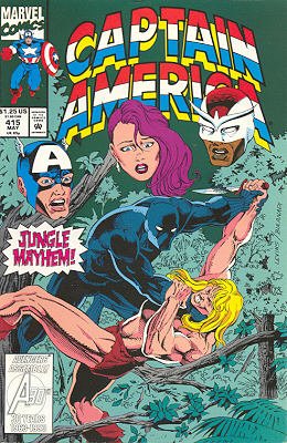 couverture, jaquette Captain America 415  - Savage Landings!Issues V1 (1968 - 1996) (Marvel) Comics