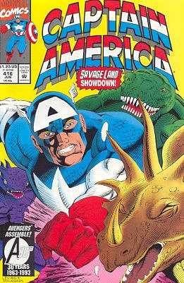 couverture, jaquette Captain America 416 Issues V1 (1968 - 1996) (Marvel) Comics