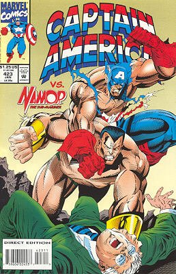 couverture, jaquette Captain America 423  - War ZonesIssues V1 (1968 - 1996) (Marvel) Comics
