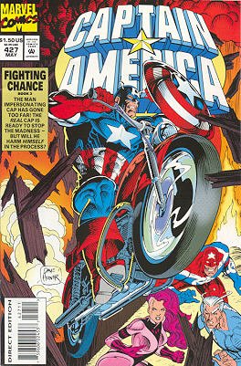 couverture, jaquette Captain America 427  - Enemy FireIssues V1 (1968 - 1996) (Marvel) Comics