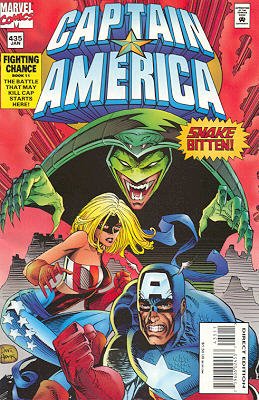 couverture, jaquette Captain America 435  - Snake, Battle and TollIssues V1 (1968 - 1996) (Marvel) Comics