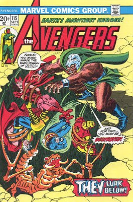 couverture, jaquette Avengers 115  - Below Us the Battle!Issues V1 (1963 - 1996) (Marvel) Comics