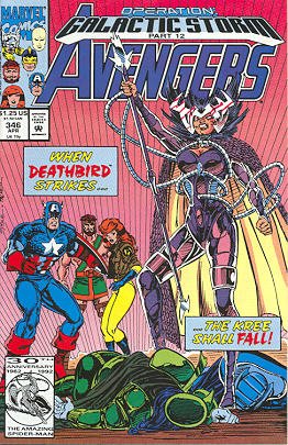 couverture, jaquette Avengers 346  - Operation: Galactic Storm Part 12 AssassinationIssues V1 (1963 - 1996) (Marvel) Comics