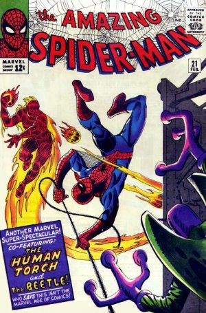 couverture, jaquette The Amazing Spider-Man 21  - Where Flies the Beetle...!Issues V1 (1963 - 1998) (Marvel) Comics
