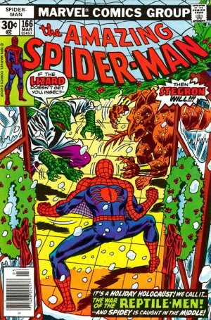 couverture, jaquette The Amazing Spider-Man 166  - War Of The Reptile-Men!Issues V1 (1963 - 1998) (Marvel) Comics