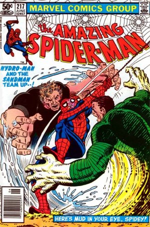 couverture, jaquette The Amazing Spider-Man 217  - Here's Mud In Your Eye!Issues V1 (1963 - 1998) (Marvel) Comics