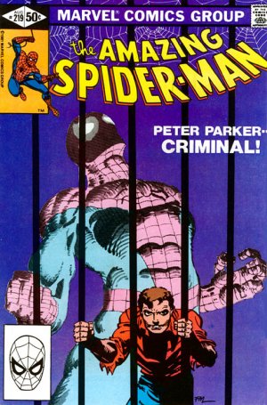 couverture, jaquette The Amazing Spider-Man 219  - Peter Parker, Criminal!Issues V1 (1963 - 1998) (Marvel) Comics