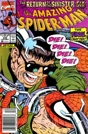 couverture, jaquette The Amazing Spider-Man 339  - The Killing CureIssues V1 (1963 - 1998) (Marvel) Comics