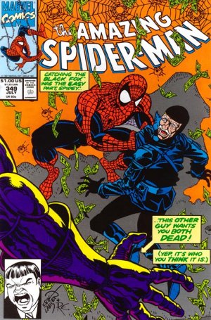 couverture, jaquette The Amazing Spider-Man 349  - Man Of Steal!Issues V1 (1963 - 1998) (Marvel) Comics