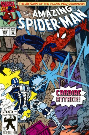 couverture, jaquette The Amazing Spider-Man 359  - Toy DeathIssues V1 (1963 - 1998) (Marvel) Comics
