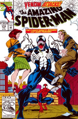 couverture, jaquette The Amazing Spider-Man 374  - Murder on ParadeIssues V1 (1963 - 1998) (Marvel) Comics