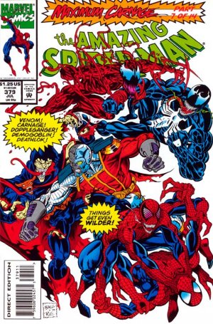 couverture, jaquette The Amazing Spider-Man 379  - Maximum Carnage, Part 7 of 14: The Gathering StormIssues V1 (1963 - 1998) (Marvel) Comics