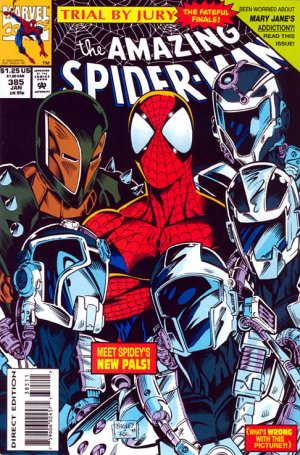 couverture, jaquette The Amazing Spider-Man 385  - Rough Justice!Issues V1 (1963 - 1998) (Marvel) Comics