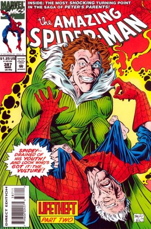 couverture, jaquette The Amazing Spider-Man 387  - The Thief of YearsIssues V1 (1963 - 1998) (Marvel) Comics