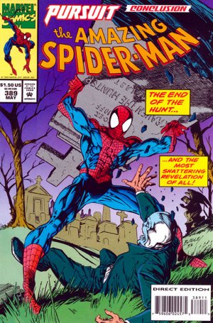 couverture, jaquette The Amazing Spider-Man 389  - Pursuit, Conclusion: The Faceless ManIssues V1 (1963 - 1998) (Marvel) Comics