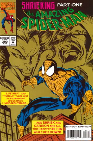 couverture, jaquette The Amazing Spider-Man 390  - Shrieking, Part One: Behind the WallsIssues V1 (1963 - 1998) (Marvel) Comics