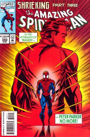 couverture, jaquette The Amazing Spider-Man 392  - Shrieking, Part Three: The Cocoon!Issues V1 (1963 - 1998) (Marvel) Comics