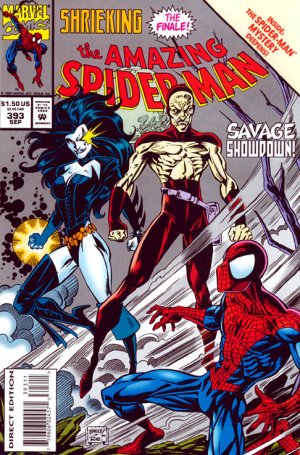 couverture, jaquette The Amazing Spider-Man 393  - Shrieking, Part Four: Mother Love...Mother Hate!Issues V1 (1963 - 1998) (Marvel) Comics
