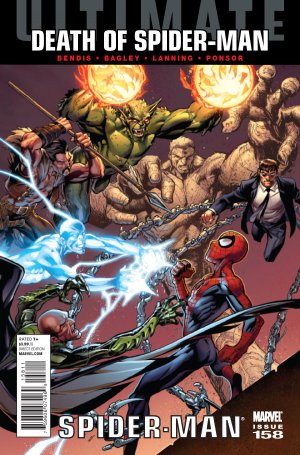 couverture, jaquette Ultimate Spider-Man 158  - Death of Spider-Man, Part 3Issues V1 (2000 - 2011) (Marvel) Comics