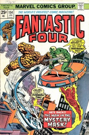 couverture, jaquette Fantastic Four 154  - The Man in the Mystery Mask !Issues V1 (1961 - 1996) (Marvel) Comics