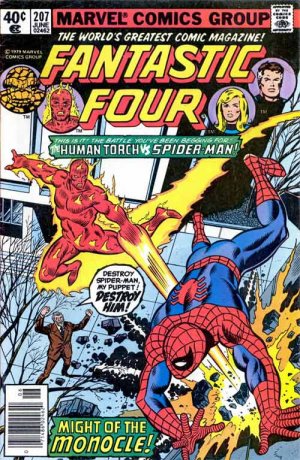 couverture, jaquette Fantastic Four 207  - Might of the Monocle!Issues V1 (1961 - 1996) (Marvel) Comics