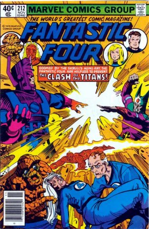 couverture, jaquette Fantastic Four 212  - The Battle of the Titans!Issues V1 (1961 - 1996) (Marvel) Comics