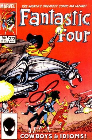 couverture, jaquette Fantastic Four 272  - Cowboys & IdiomsIssues V1 (1961 - 1996) (Marvel) Comics