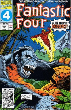 couverture, jaquette Fantastic Four 360  - At the Mercy of Dreadface!Issues V1 (1961 - 1996) (Marvel) Comics