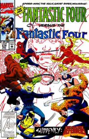 couverture, jaquette Fantastic Four 374  - Secret DefendersIssues V1 (1961 - 1996) (Marvel) Comics