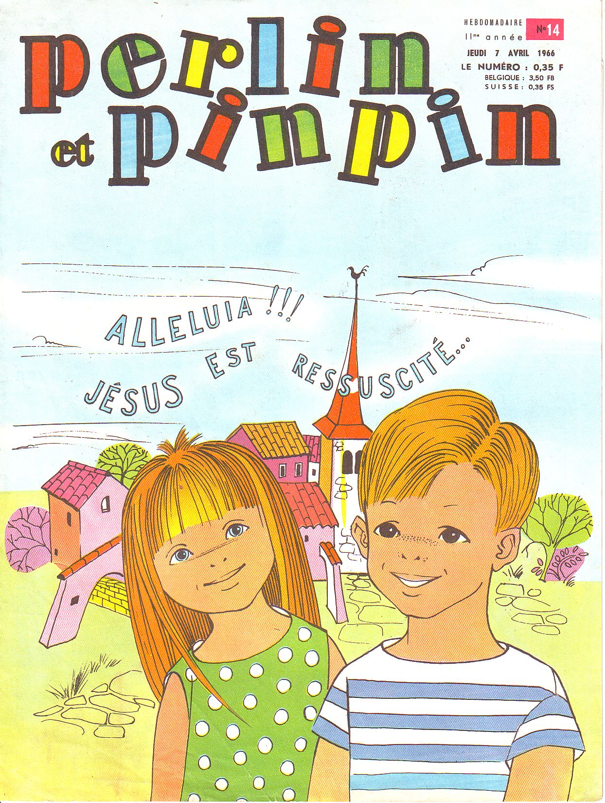Perlin et Pinpin 14 11ème année (1966) (Fleurus BD)