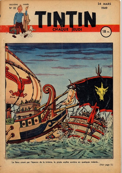 Tintin le journal des jeunes de 7 à 77 ans, 3ème année, …