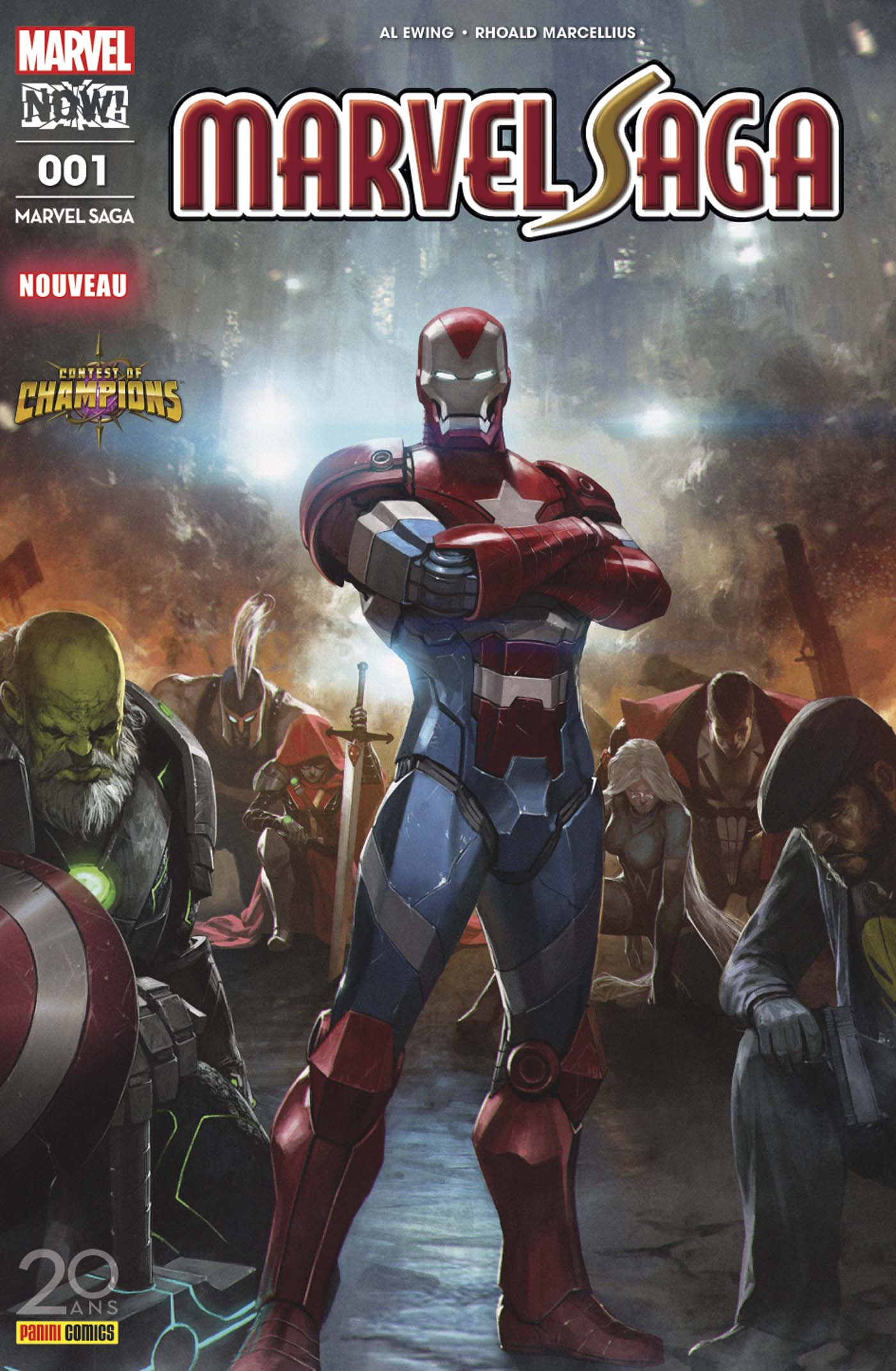 Marvel Saga 1 CONTEST OF CHAMPIONS 2 Sur 2 Kiosque V4 2017 Panini 