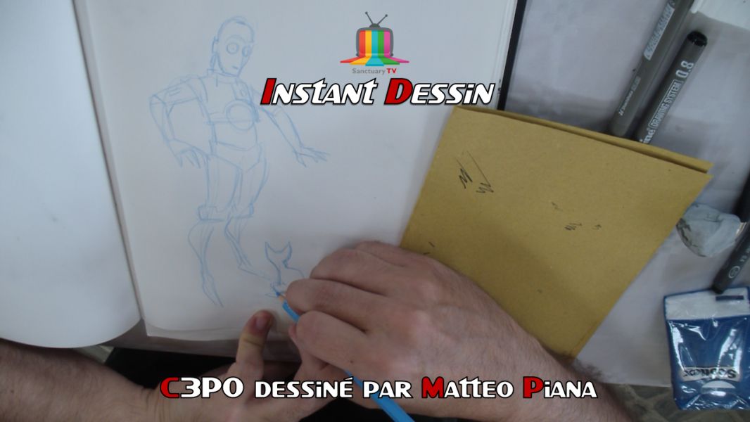 INSTANT DESSIN : MATTEO PIANA DESSINE C3PO