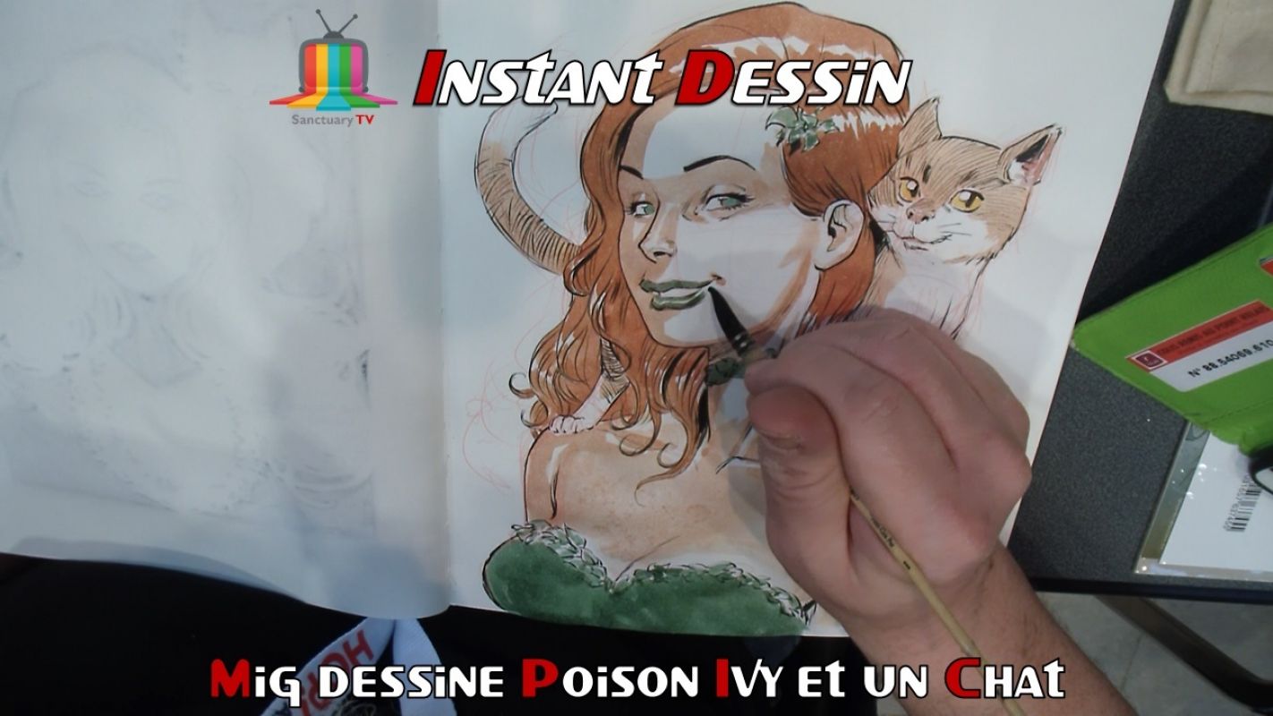 Instant dessin : Mig dessine Poison Ivy & un chat