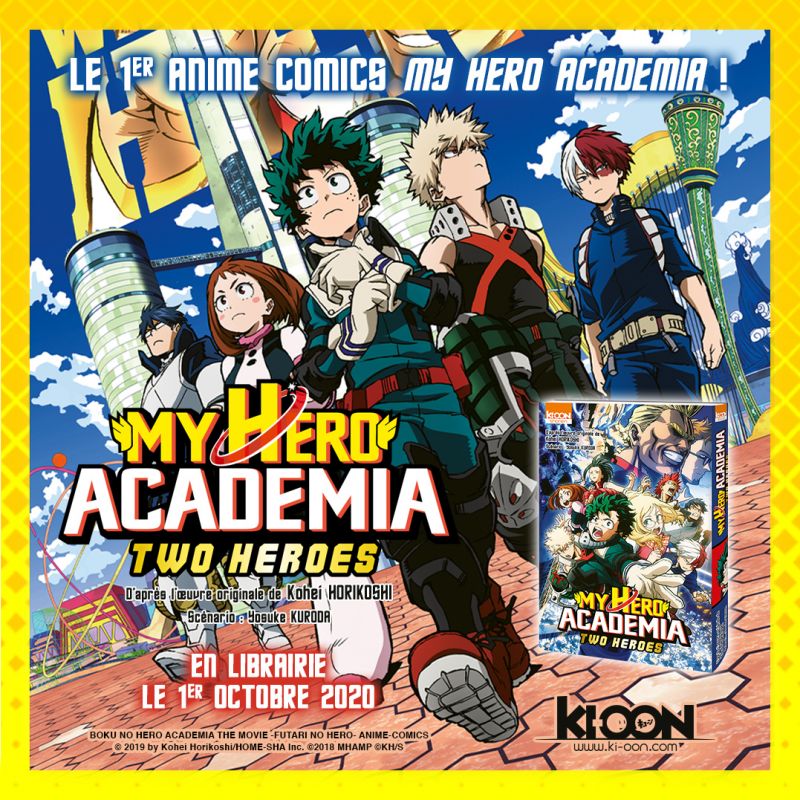 Découvrez les premières pages de l'animé comics My Hero Academia Two Heroes ! 