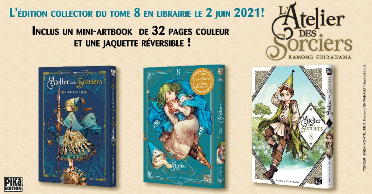 Découvrez l'édition collector du tome 8 du manga L'Atelier des Sorciers ! 