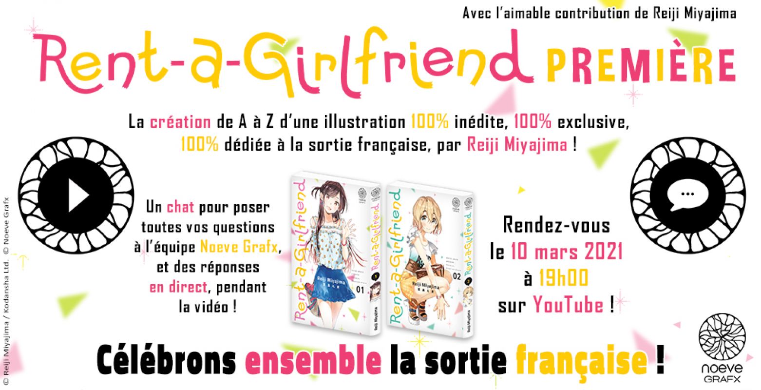 Un évènement live pour fêter le lancement de Rent-A-Girlfriend en France ! 