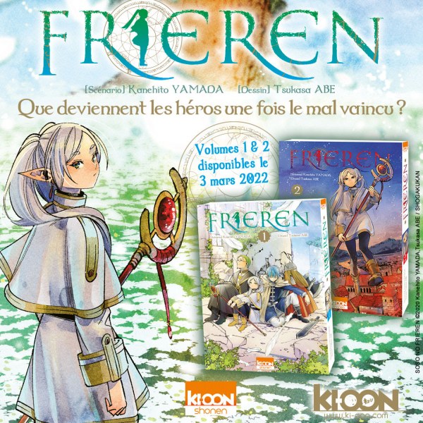 Frieren, une série de fantasy singulière et rafraîchissante à paraître chez Ki-Oon ! 