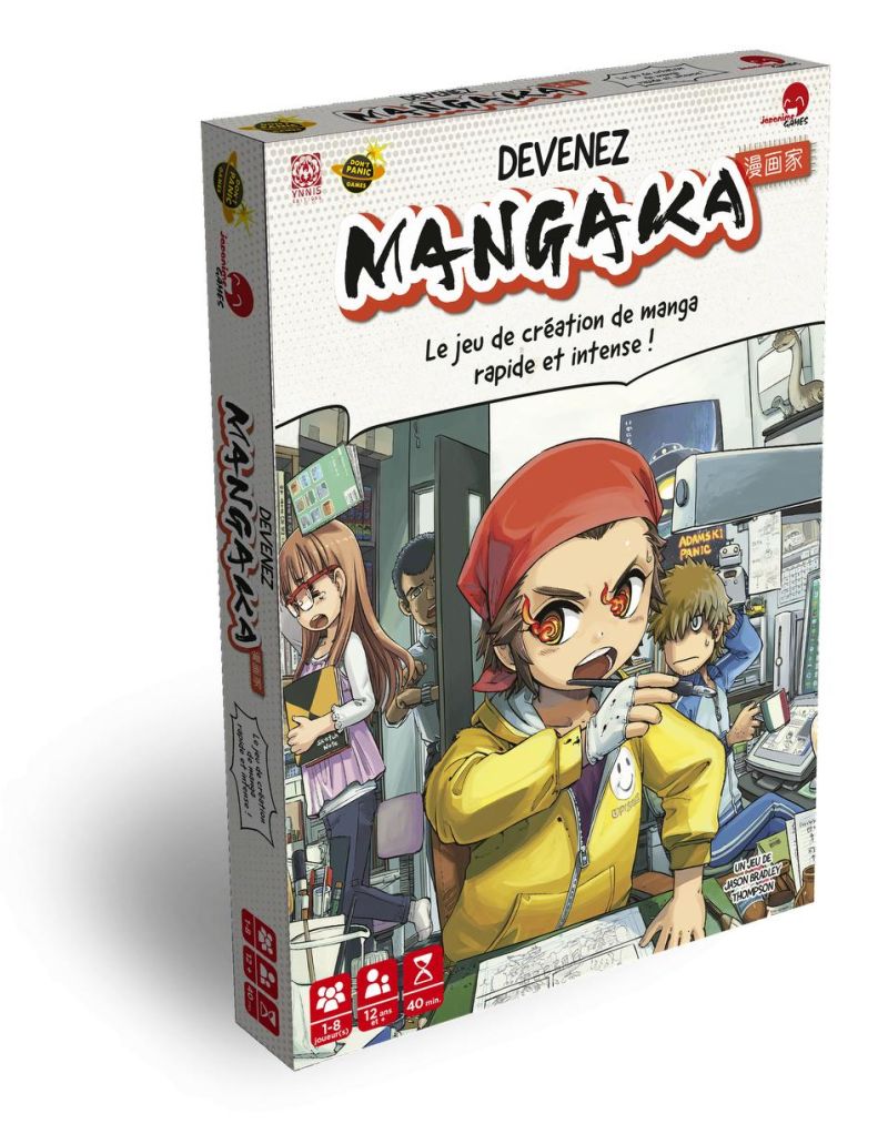 On vous présente le jeu d'ambiance original Devenez Mangaka !