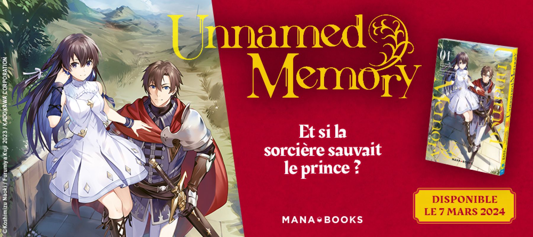 Le manga Unnamed Memory prochainement chez Mana Books